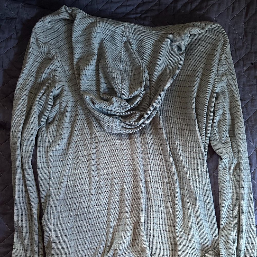 Blue Striped Helix Lightweight Hoodie